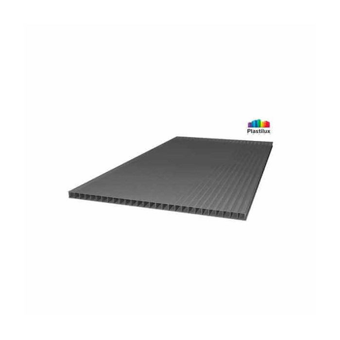 Сотовый поликарбонат 4 мм ULTRAMARIN серый 2100х6000 мм